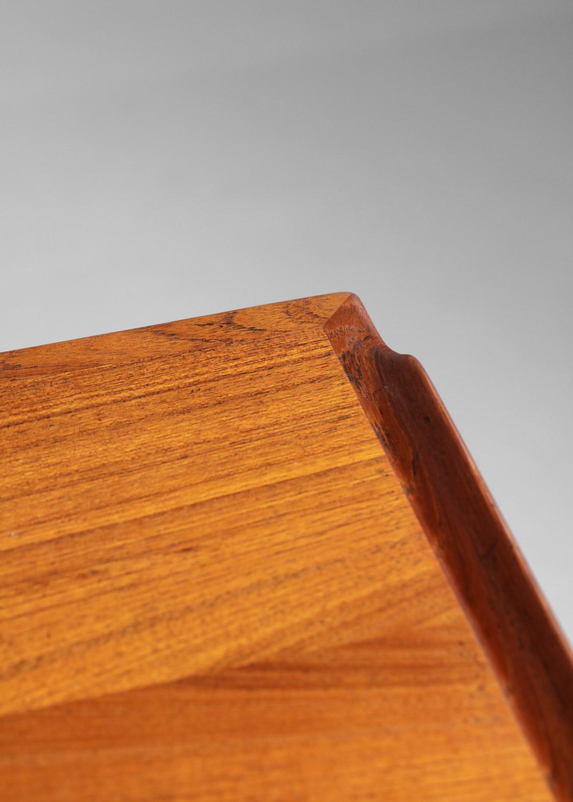 Large Scandinavian Desk by Danish Designer Arne Vodder in Teak Scandinavian E518 10