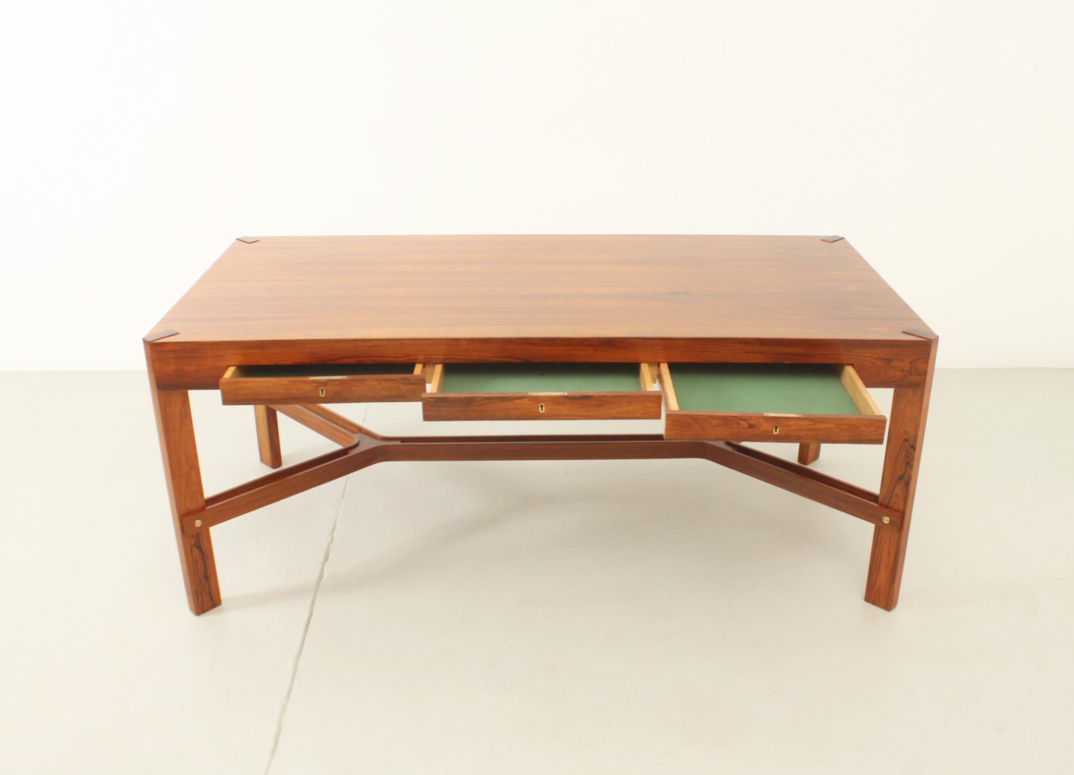 Large Scandinavian Desk from 1970's For Sale 5