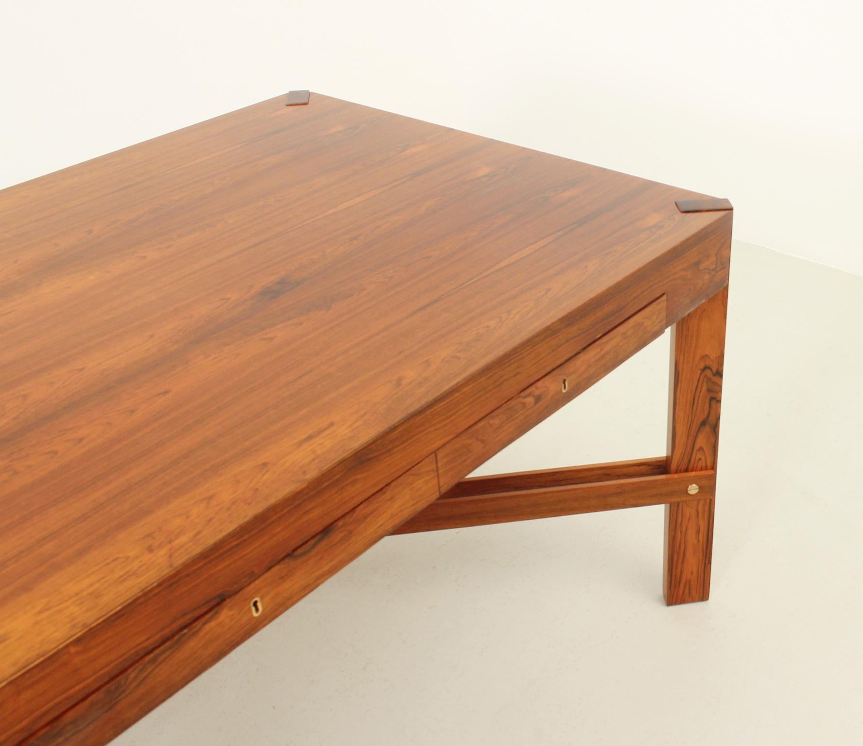 Late 20th Century Large Scandinavian Desk from 1970's For Sale