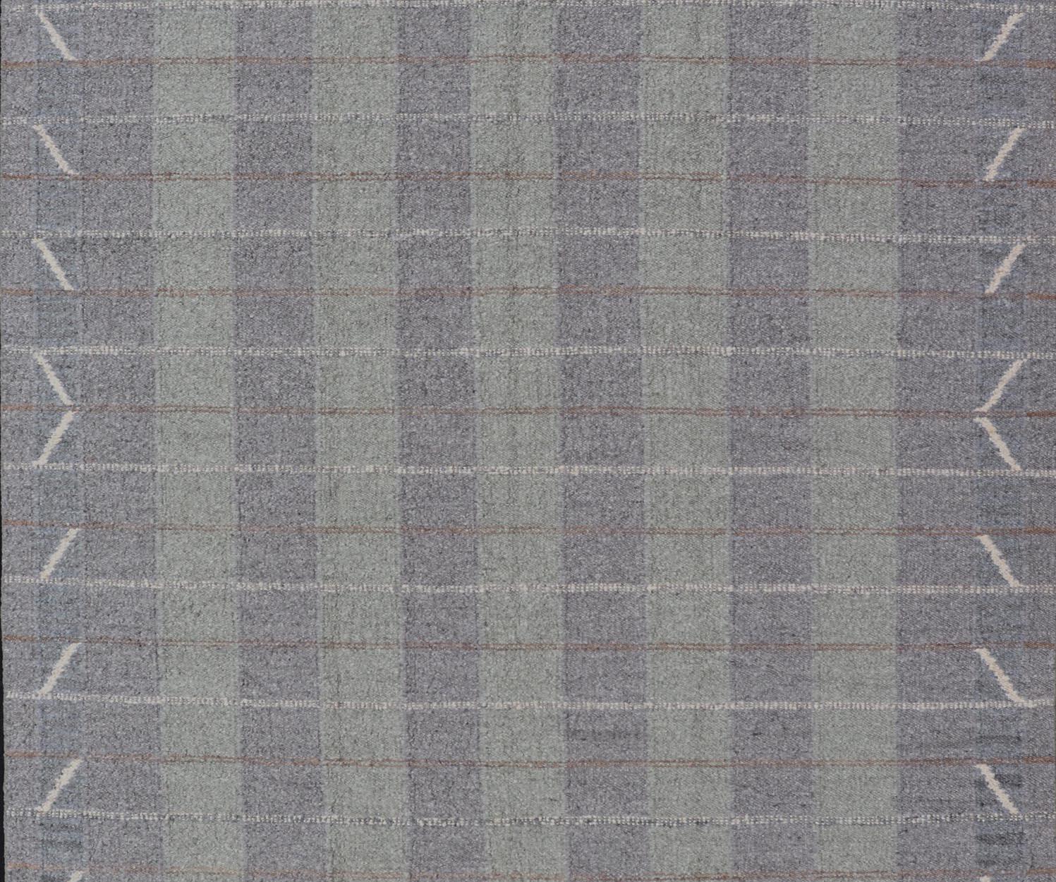 Lana Grande Scandinavian Flat Weave di Keivan Woven Arts 10'5 X 14'0 in vendita