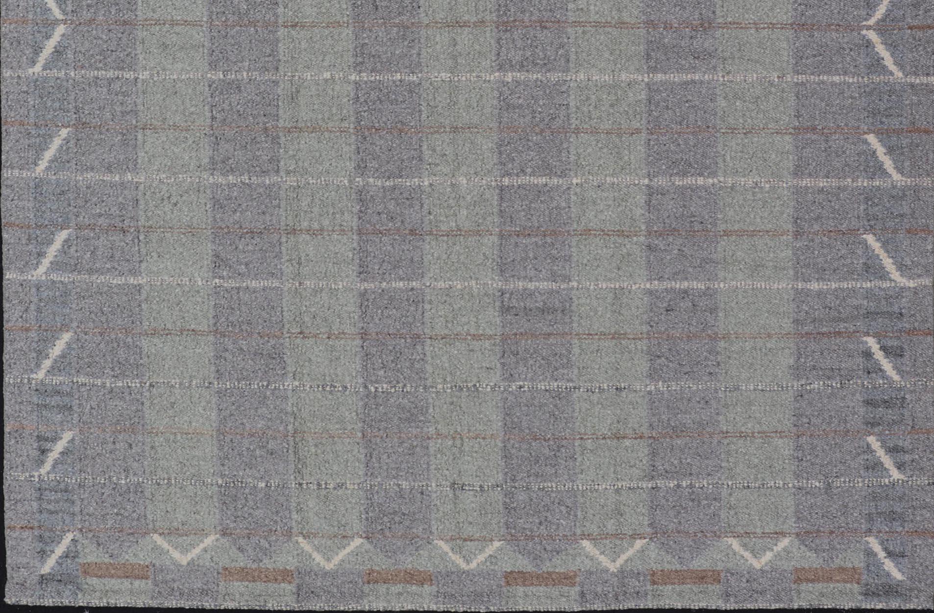 Grande Scandinavian Flat Weave di Keivan Woven Arts 10'5 X 14'0 in vendita 1