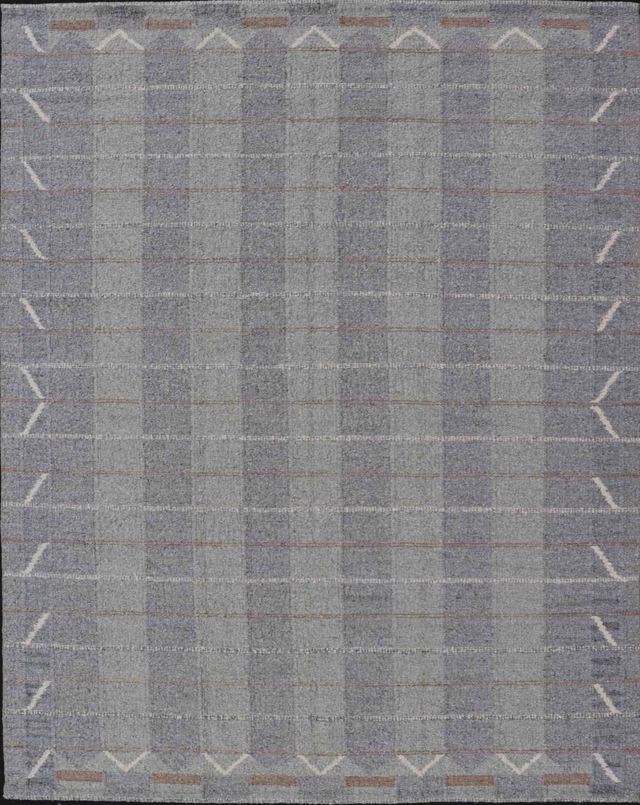 Grande Scandinavian Flat Weave di Keivan Woven Arts 10'5 X 14'0 in vendita