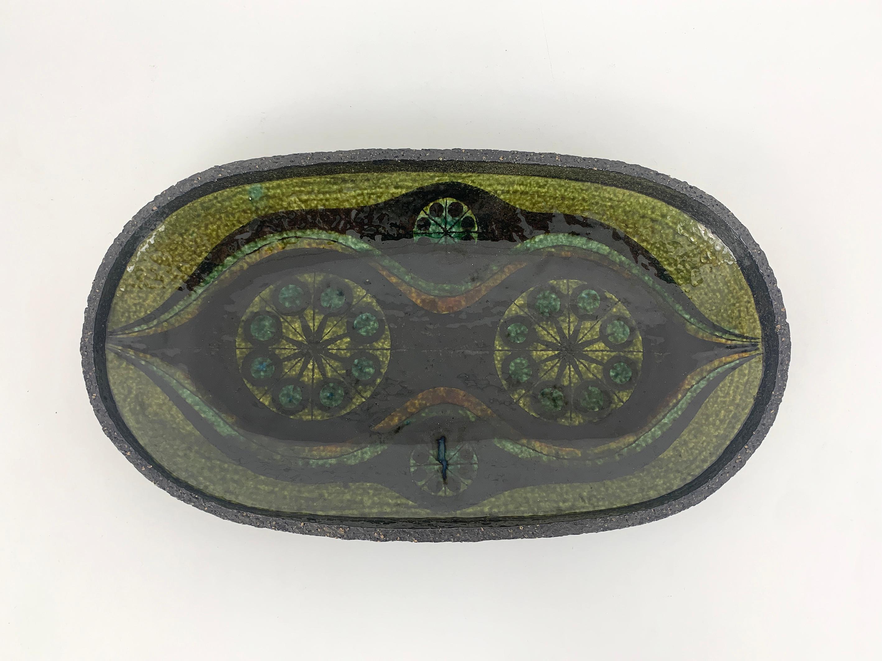 Scandinavian Modern Large Scandinavian Mid-Century Stoneware Bowl by Thomas Toft, Denmark For Sale