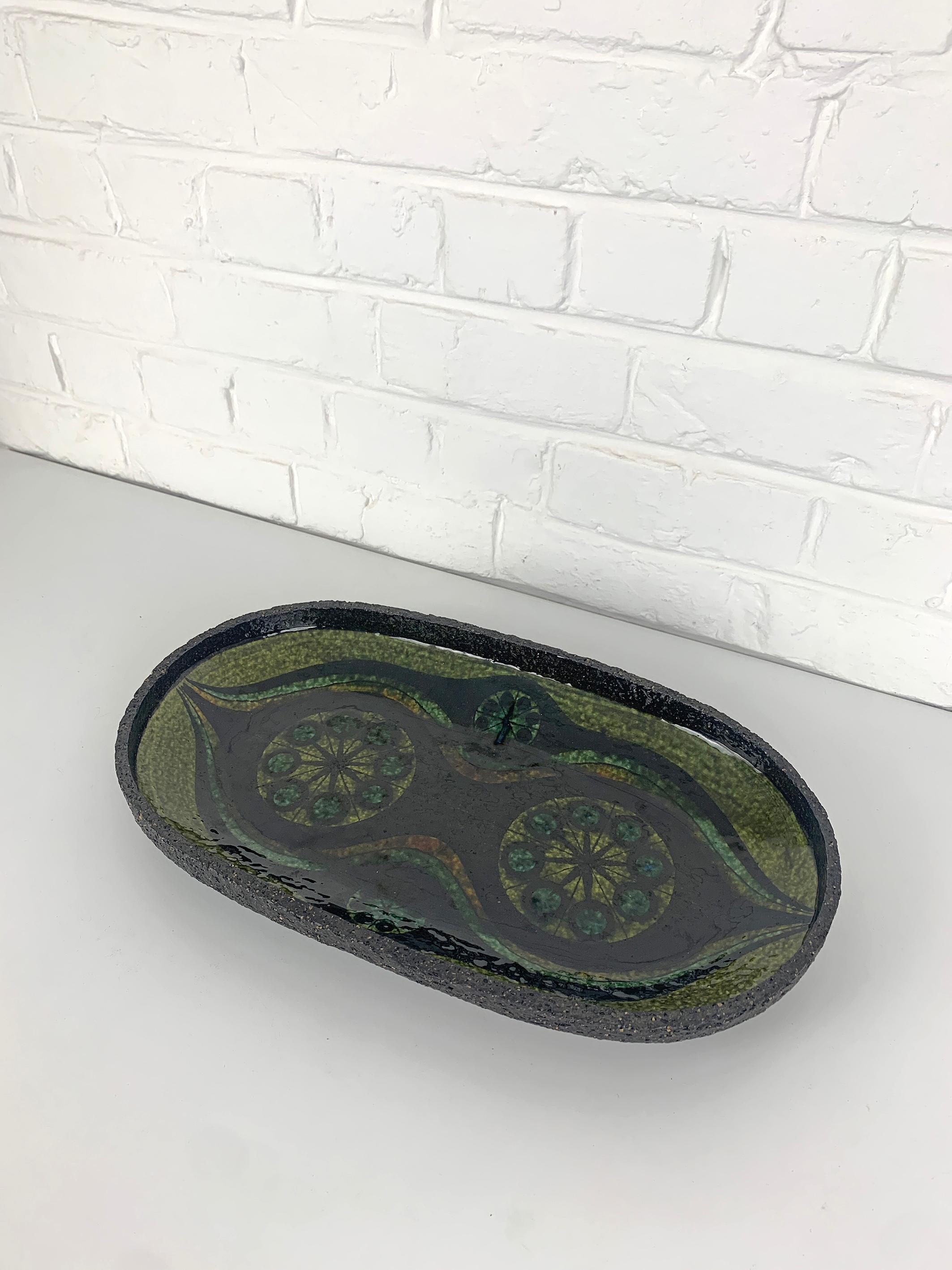 Ceramic Large Scandinavian Mid-Century Stoneware Bowl by Thomas Toft, Denmark For Sale