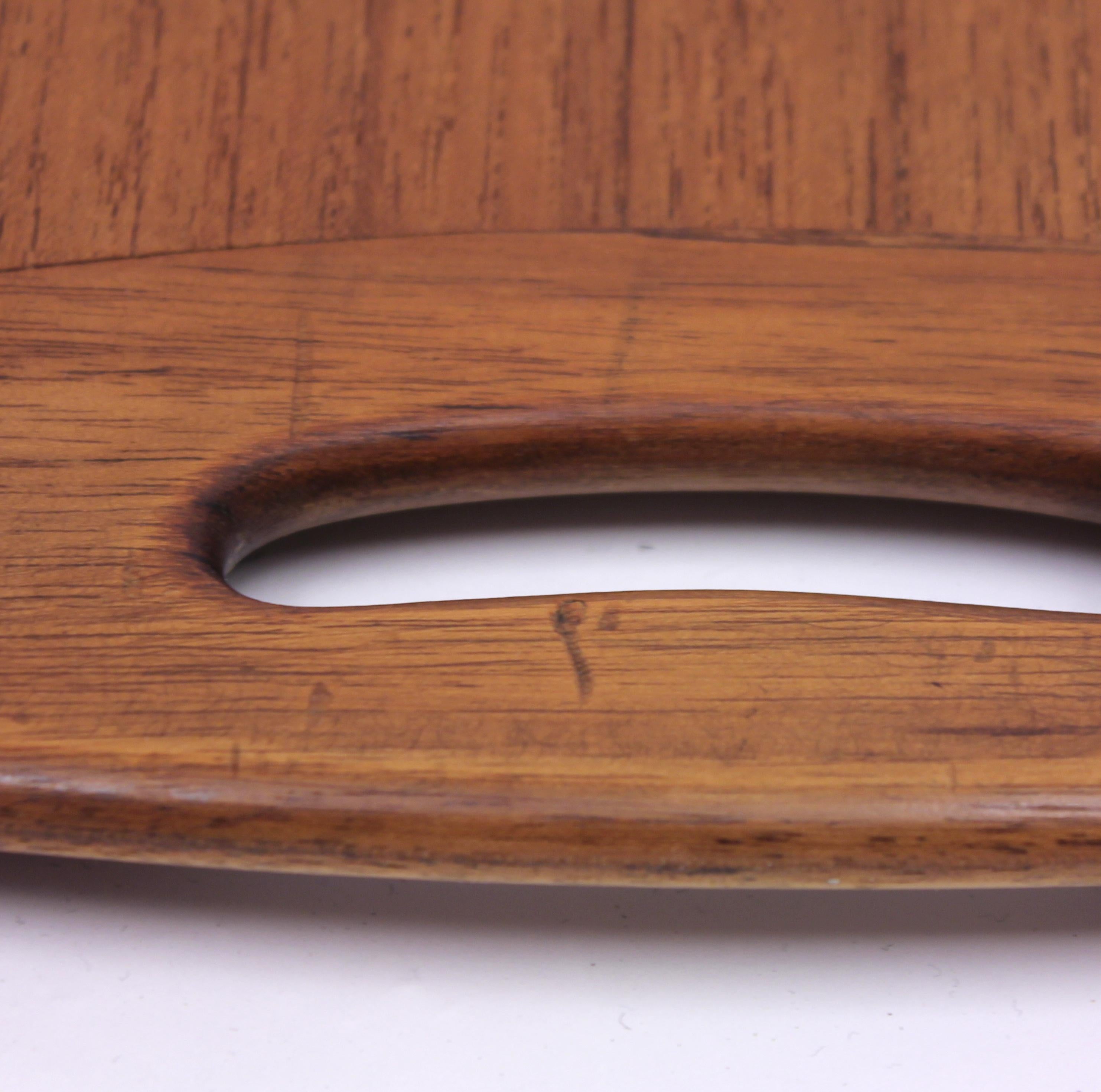 Large Scandinavian Mid-Century Teak Tray, 1950s 1