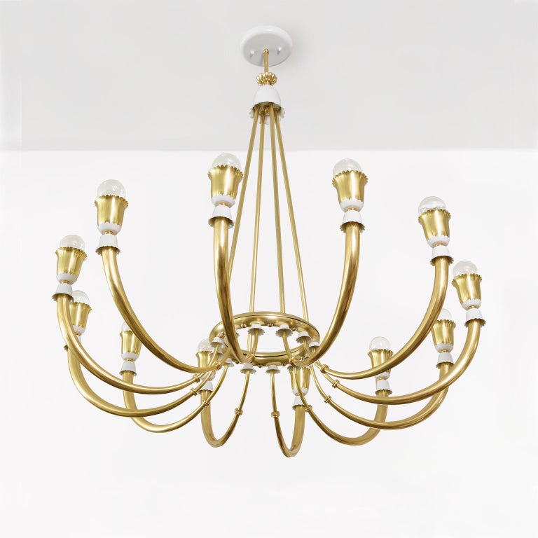 Large Polished Brass Dutch Baroque 12-Light Chandelier For Sale at 1stDibs   baroque brass spotlights, polished brass chandelier, brass chandeliers  for sale