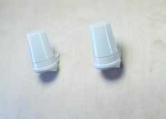 Large Scandinavian Modern Opaline Glass and Porcelain Wall Lights by IFÖ, 1960s