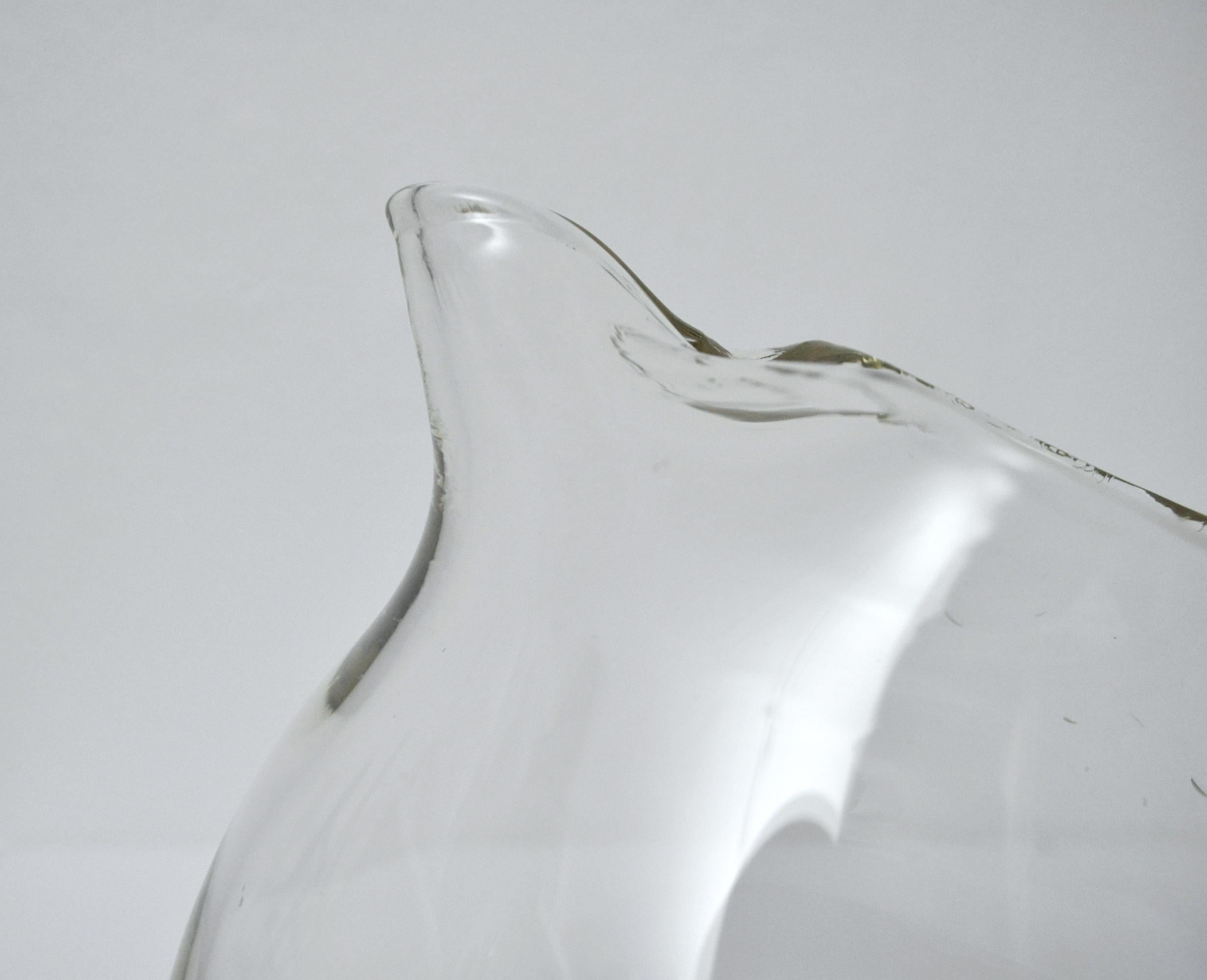 Large Scandinavian Modern Pitcher Attributed to Holmegaard by Per Lütken, 1950s For Sale 2