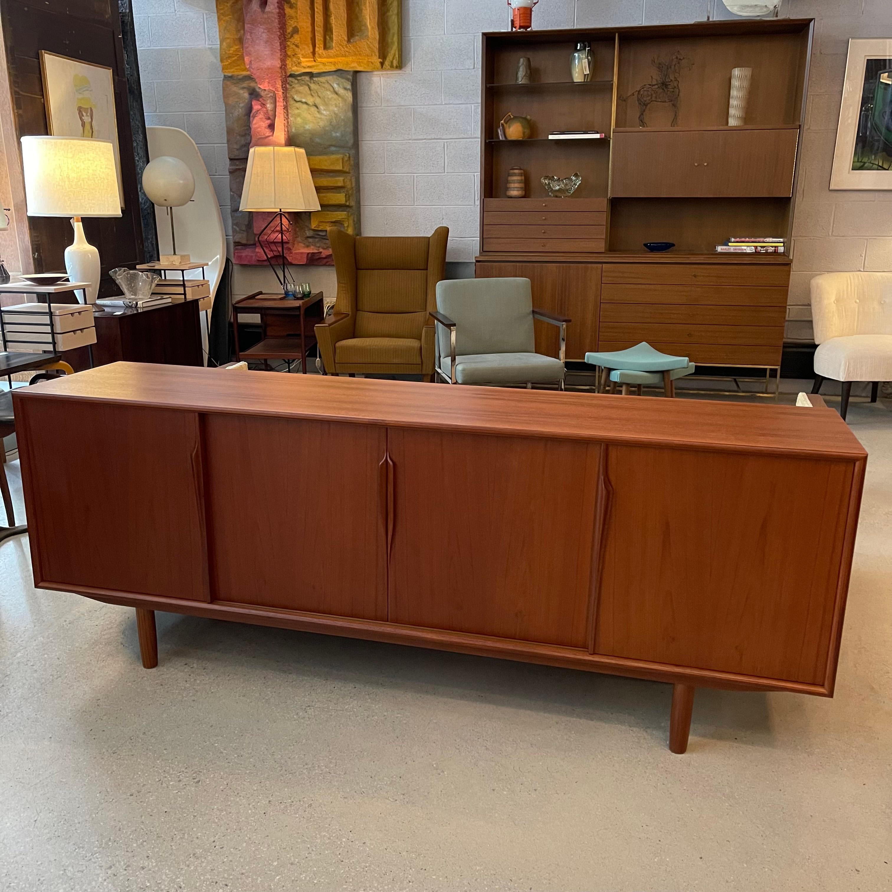 Danish Large Scandinavian Modern Teak Credenza By Gunni Omann For ACO Mobler