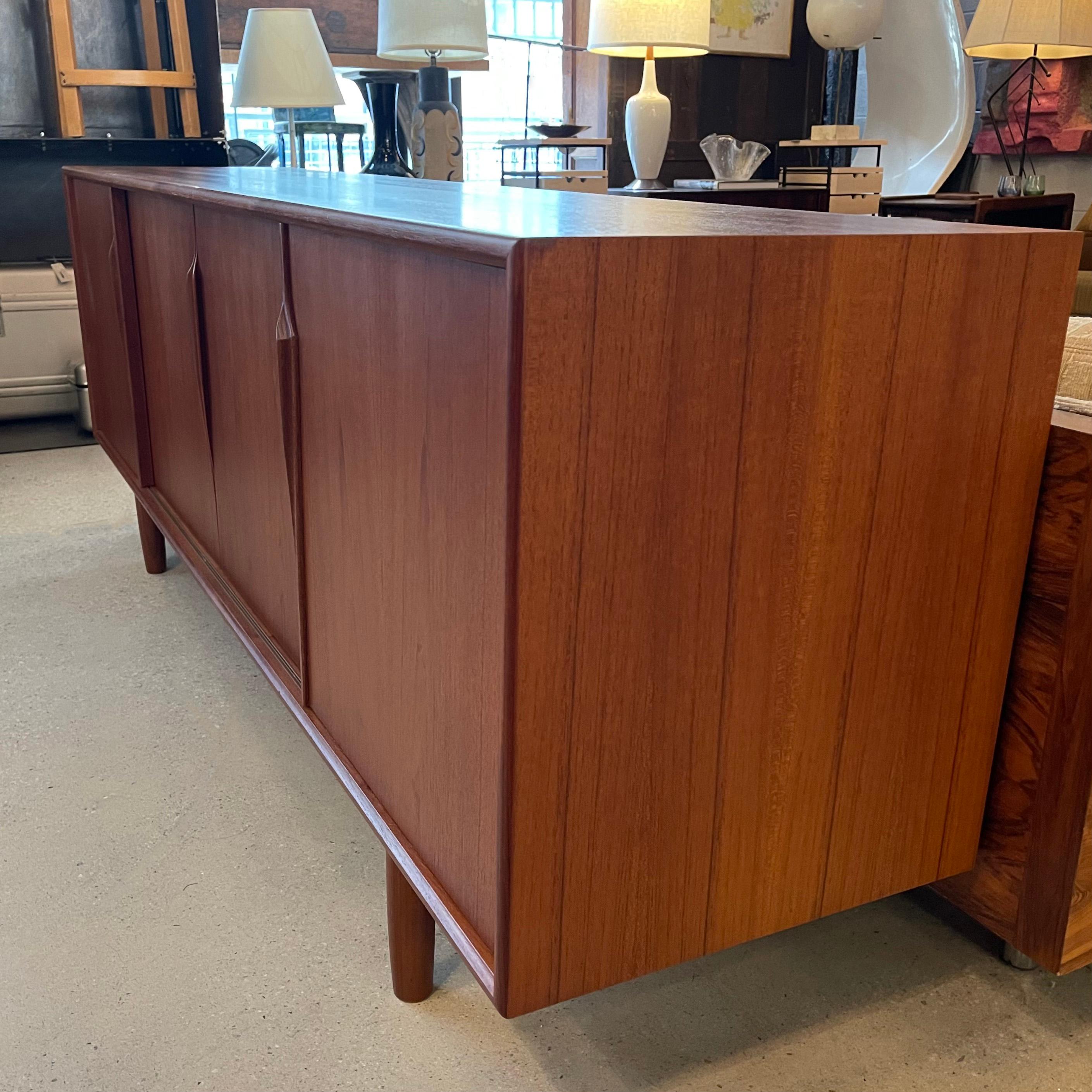 Large Scandinavian Modern Teak Credenza By Gunni Omann For ACO Mobler 3