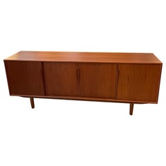 Large Scandinavian Modern Teak Credenza By Gunni Omann For ACO Mobler