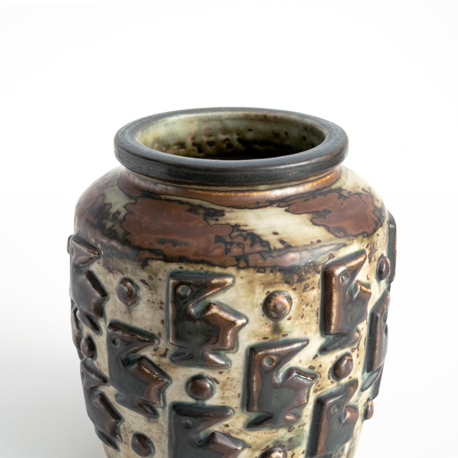 Jorgen Mogensen for Royal Copenhagen Ceramic Scandinavian Modern Vase  In Good Condition In New York, NY