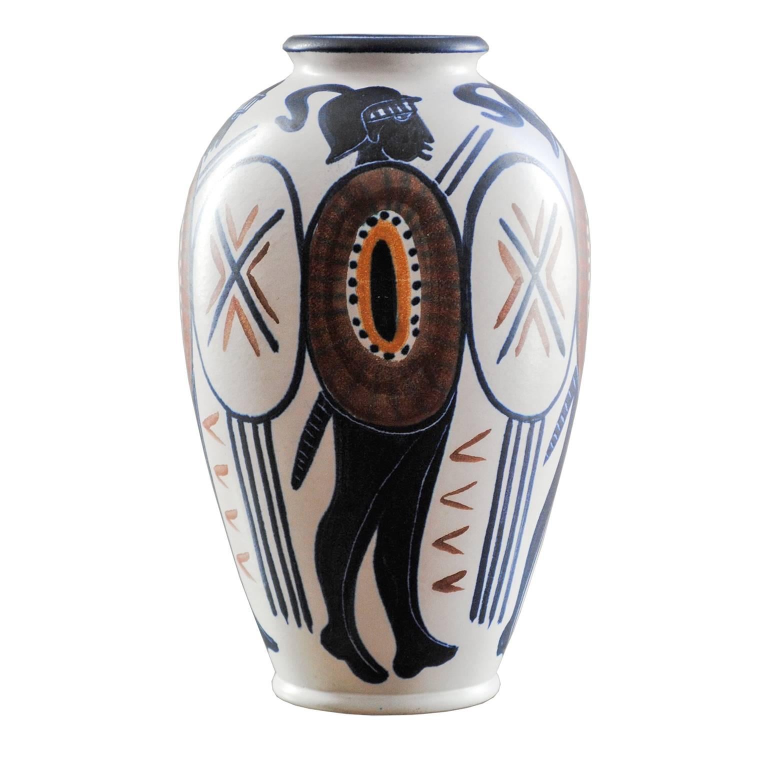 Large Scandinavian Modern Vase Mette Doller for Andersson and Johansson, Hoganas