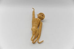 Large Scandinavian Rattan Hanging Monkey, 1960s