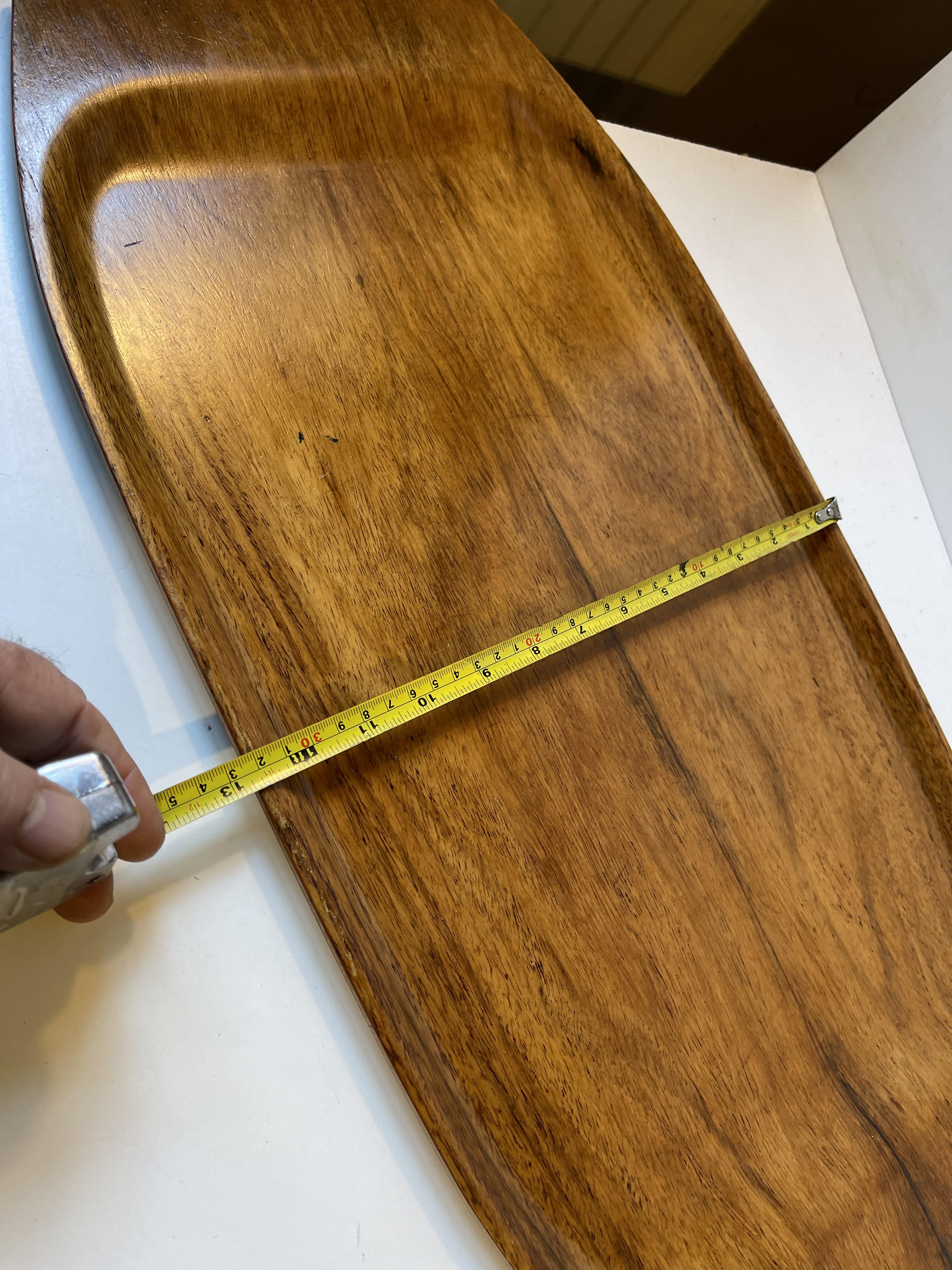 Mid-20th Century Large Scandinavian Serving Tray in Rosewood from Åry, 1960s For Sale