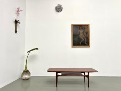 Large Scandinavian teak coffee table by Robert Christensen, 1960's