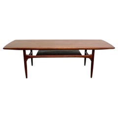 Large Scandinavian teak coffee table by Robert Christensen, 1960's