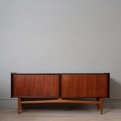 Large Scandinavian Teak & Oak Sideboard Credenza