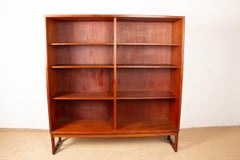 Large Scandinavian teak shelf, 6 adjustable shelves by Borge Mogensen 1960.