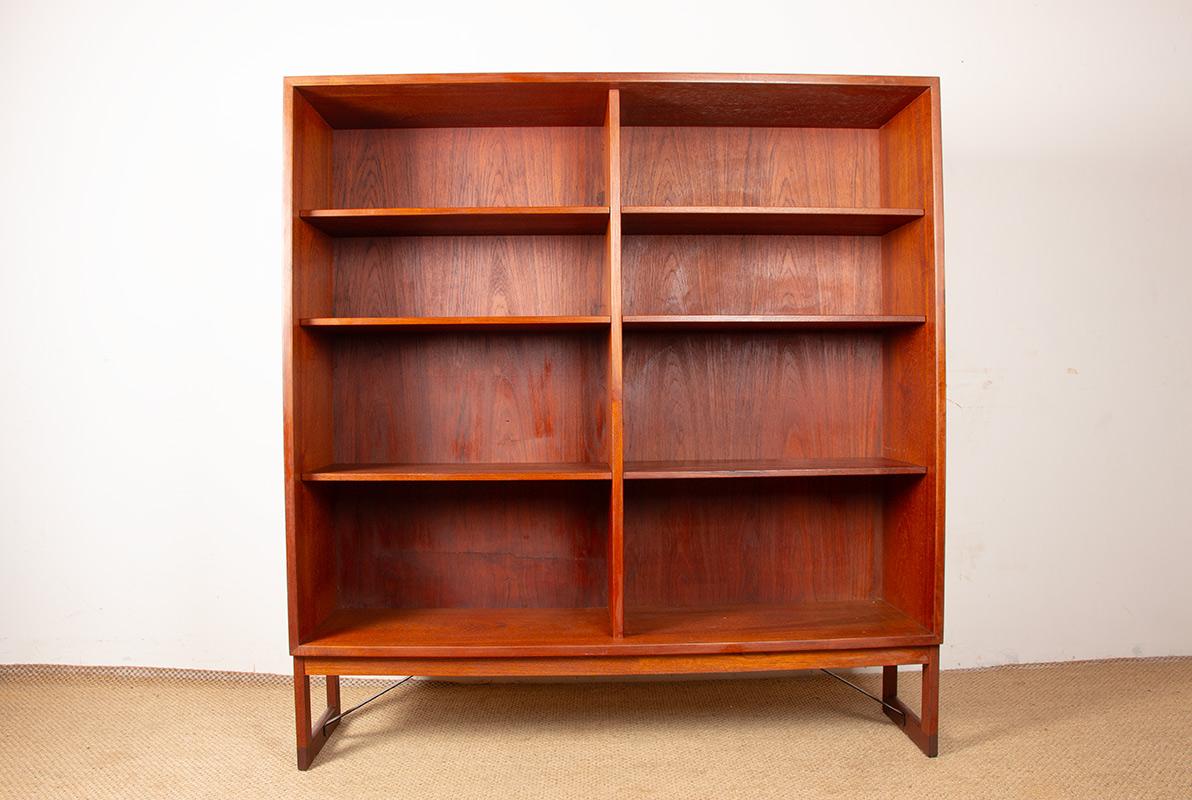 Scandinavian Modern Large Scandinavian teak shelf, 6 adjustable shelves by Borge Mogensen 1960. For Sale