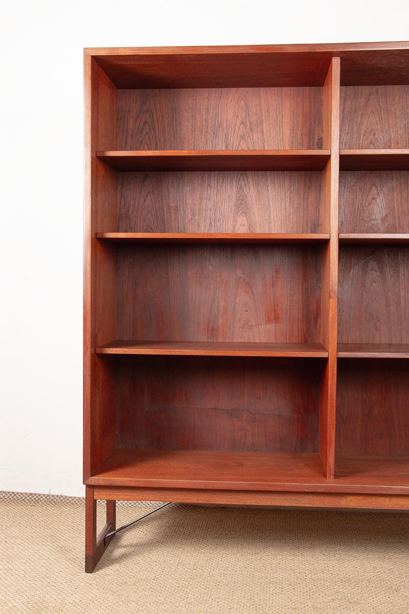 Teak Large Scandinavian teak shelf, 6 adjustable shelves by Borge Mogensen 1960. For Sale