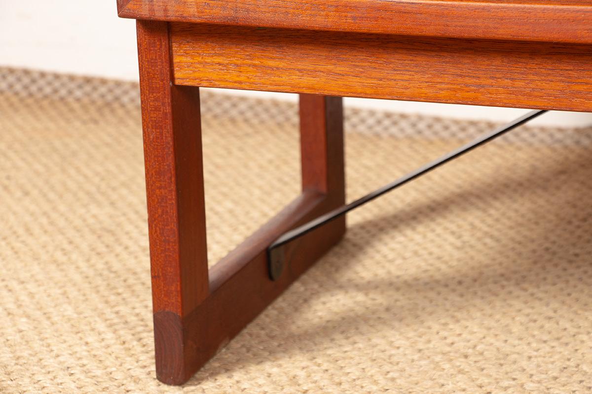 Large Scandinavian teak shelf, 6 adjustable shelves by Borge Mogensen 1960. For Sale 2