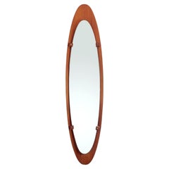 Large Scandinavian Teak Wall Miror, Denmark 60s