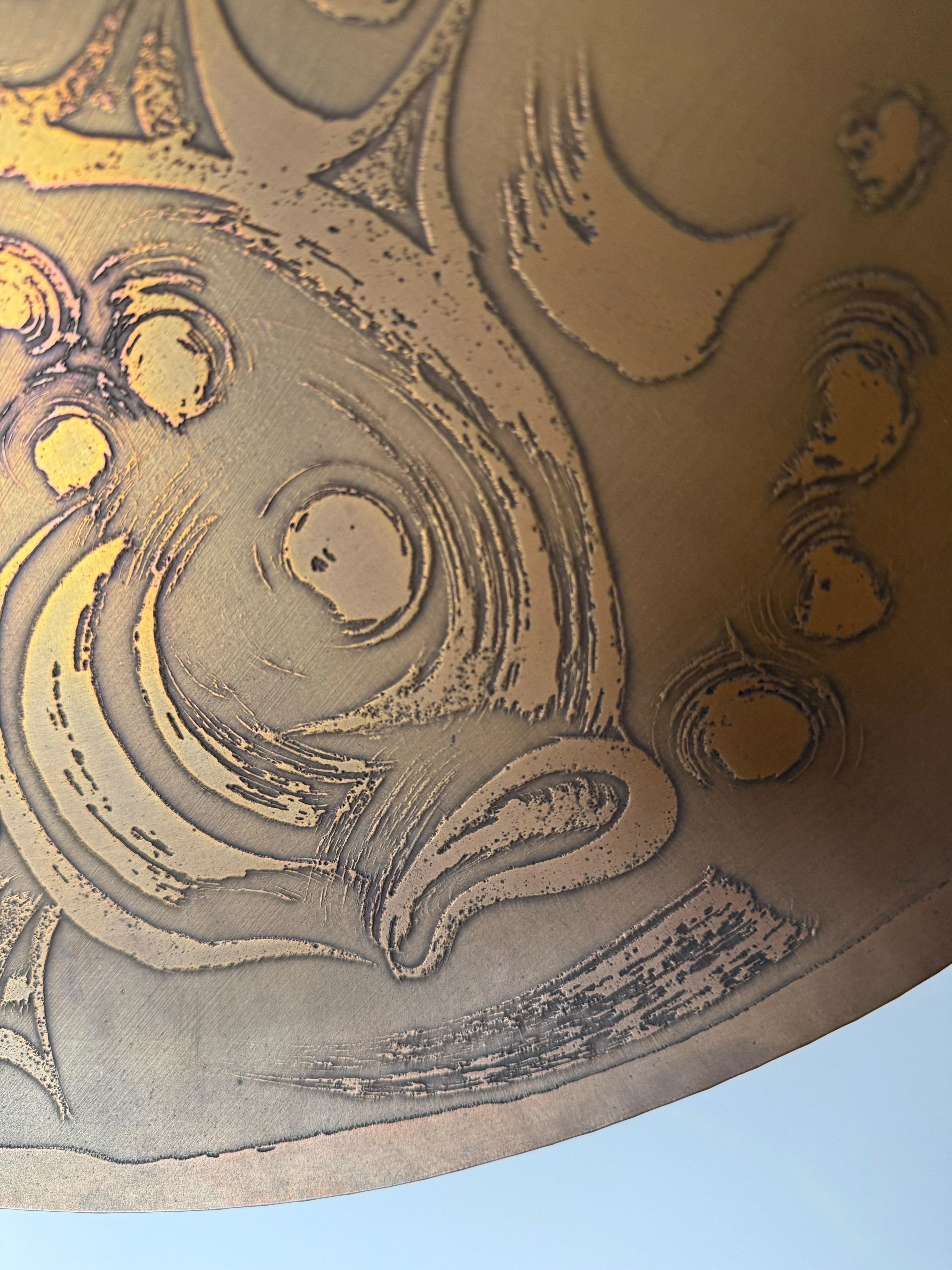 Danish Large Scandinavian Wall Plate with two Fishes Attributed to Björn Wiinblad For Sale