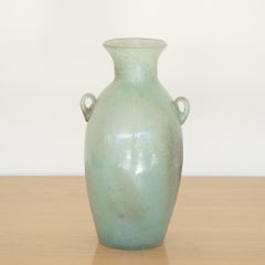 Large Scavo Glass Amphora Vase