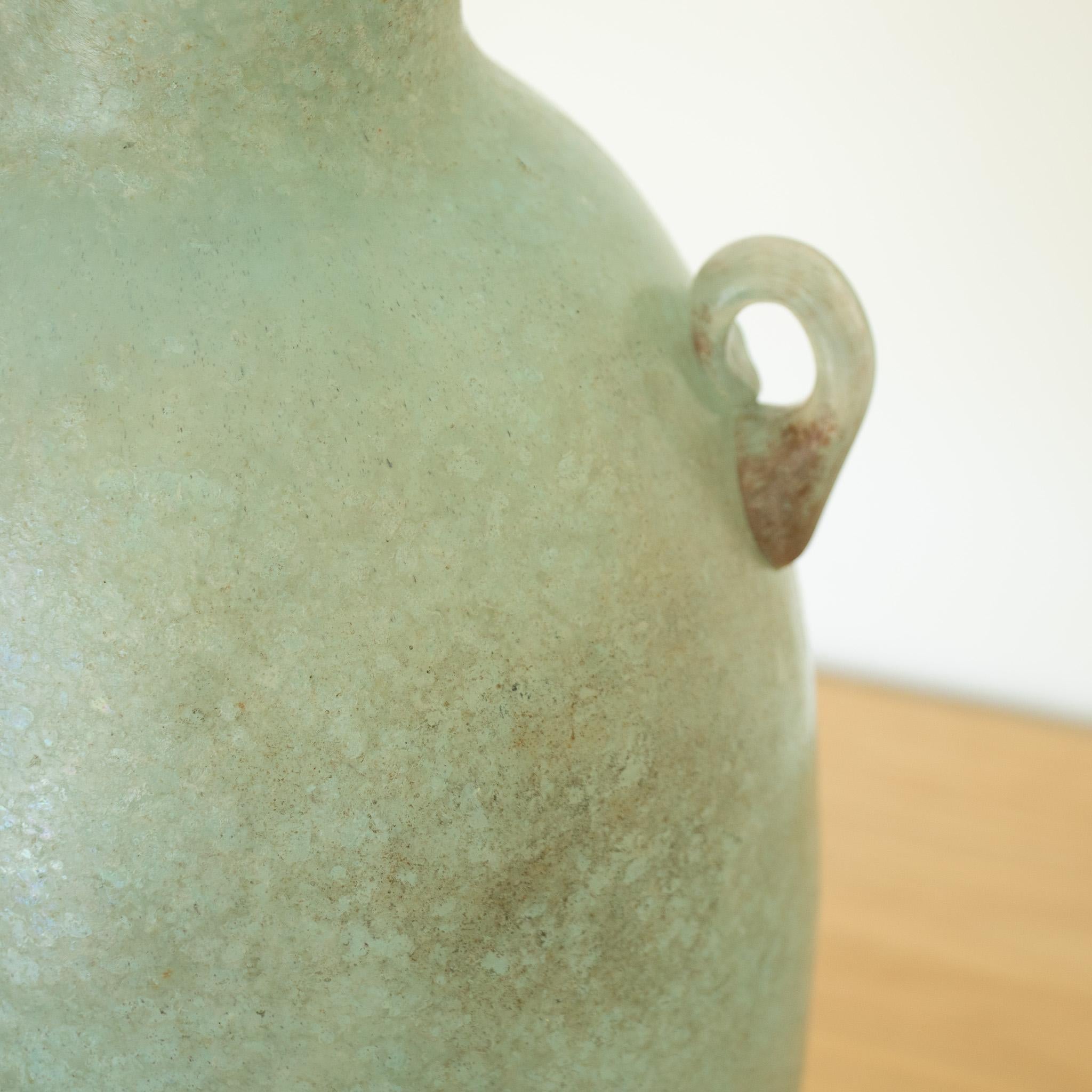 Large Scavo Glass Amphora Vase 1