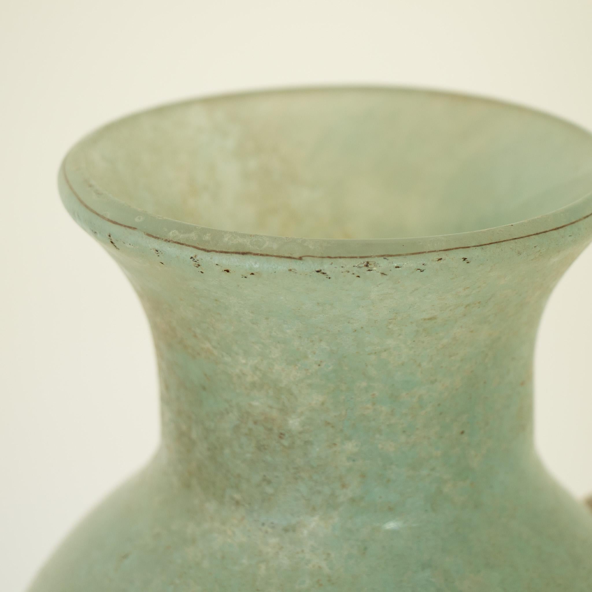Large Scavo Glass Amphora Vase 3