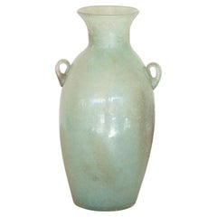 Large Scavo Glass Amphora Vase