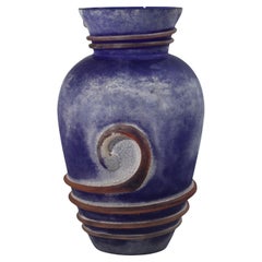 Große postmoderne Vase "Scavo" aus Murano, 1980er Jahre
