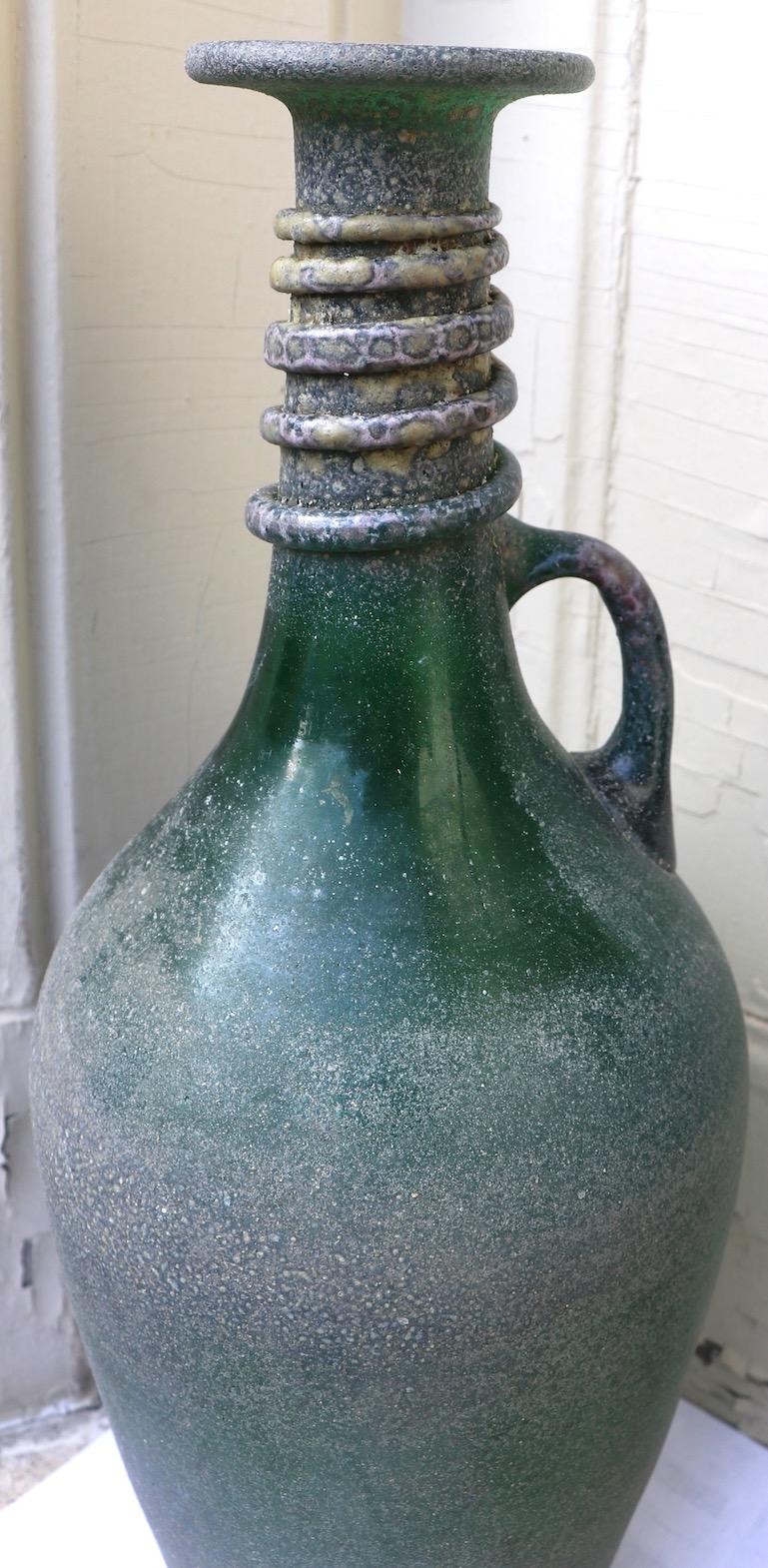 Große Scavo-Vase, Rigattieri für Seguso zugeschrieben im Zustand „Hervorragend“ im Angebot in New York, NY