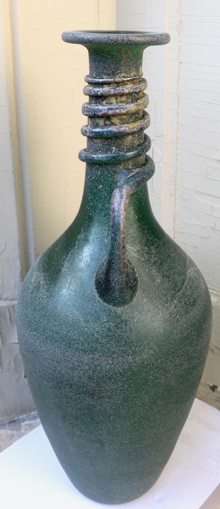 Große Scavo-Vase, Rigattieri für Seguso zugeschrieben im Angebot 1