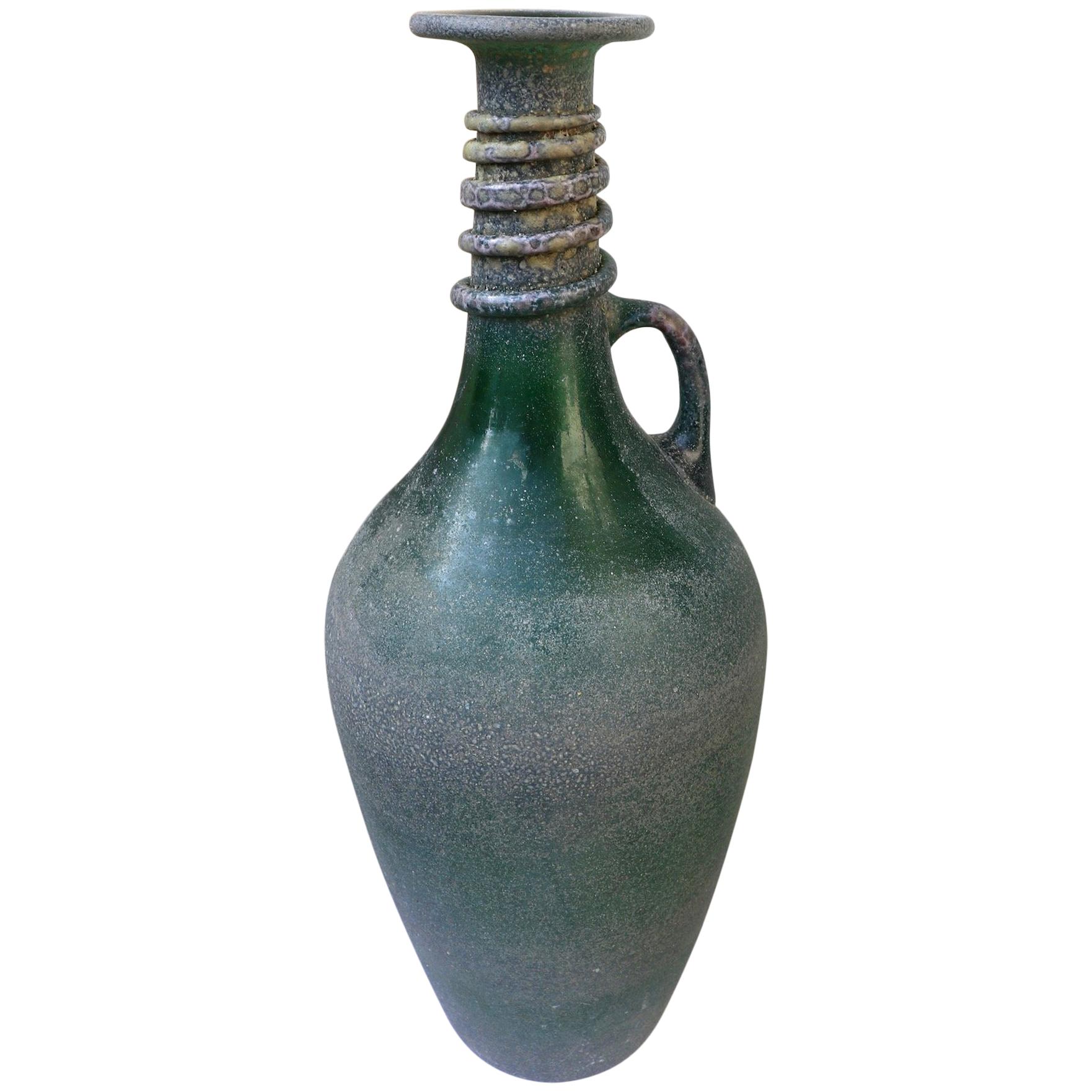 Große Scavo-Vase, Rigattieri für Seguso zugeschrieben im Angebot