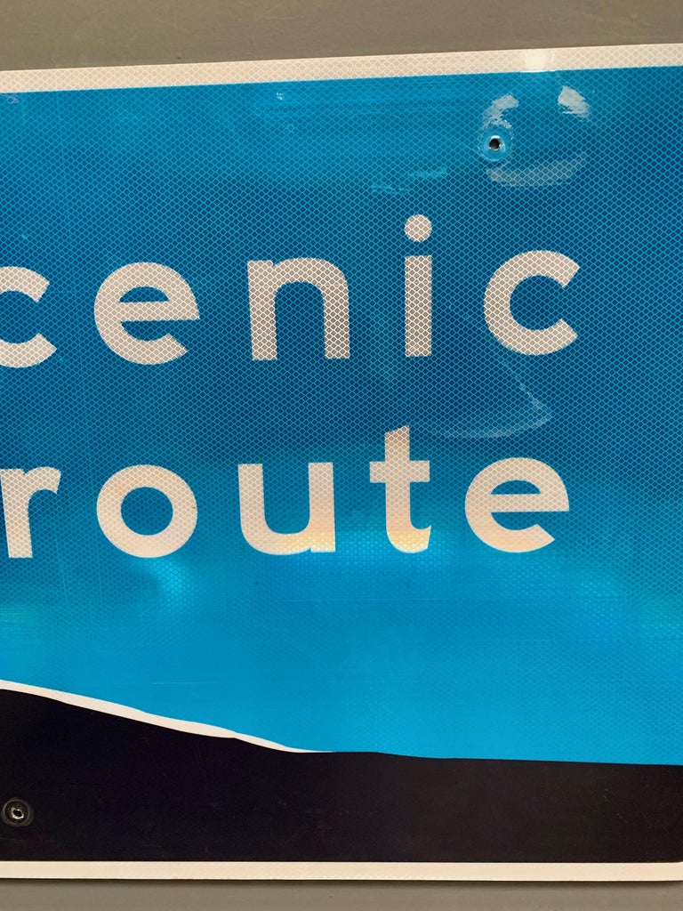 Large ‘Scenic Route’ California Highway Sign at 1stDibs