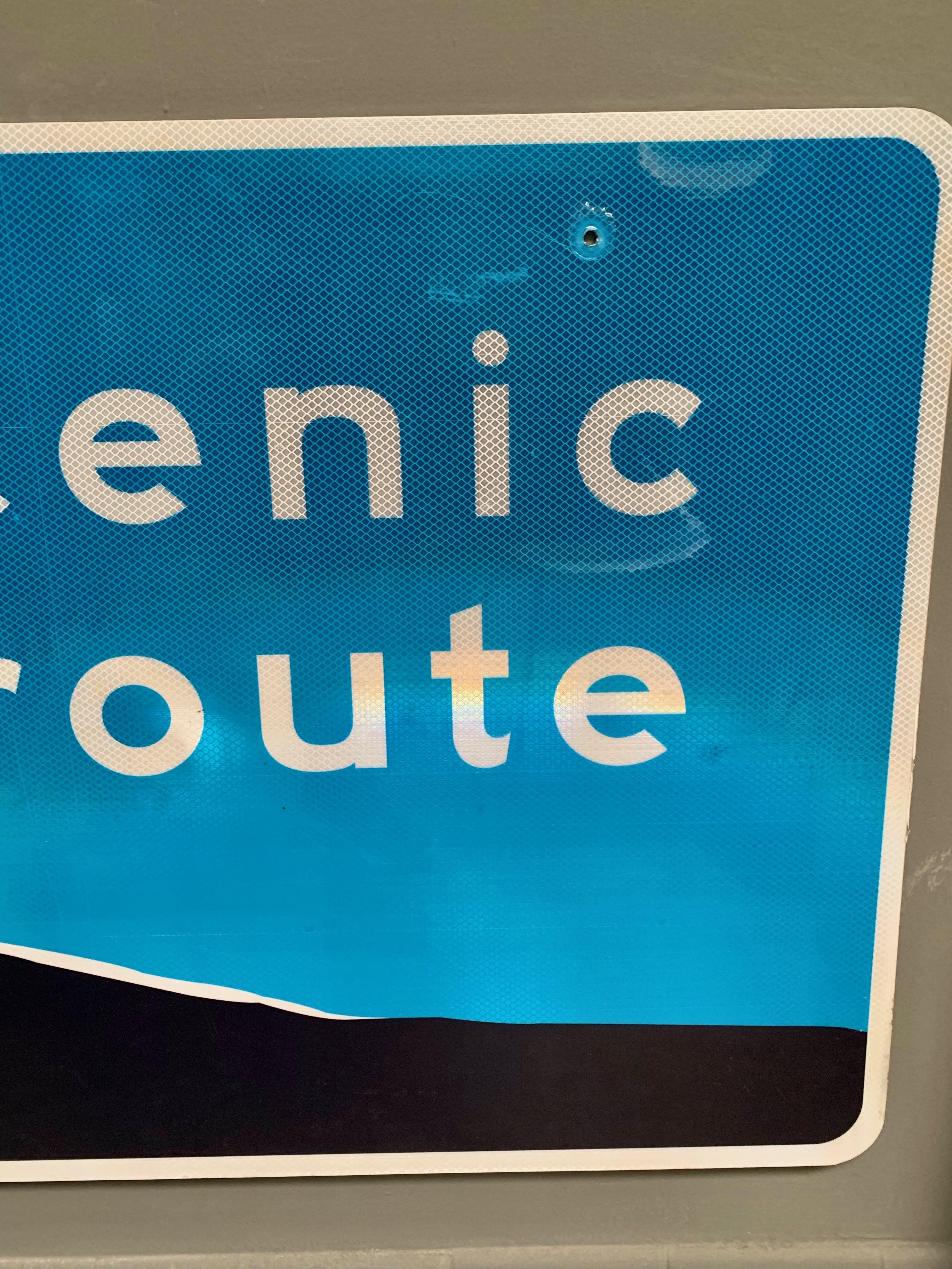American Large 'Scenic Route' California Highway Sign