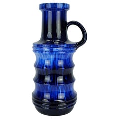 Große Schalurich-Keramik FLOORVASE Tropfglasur in verschiedenen Blautönen Nr. 427-47
