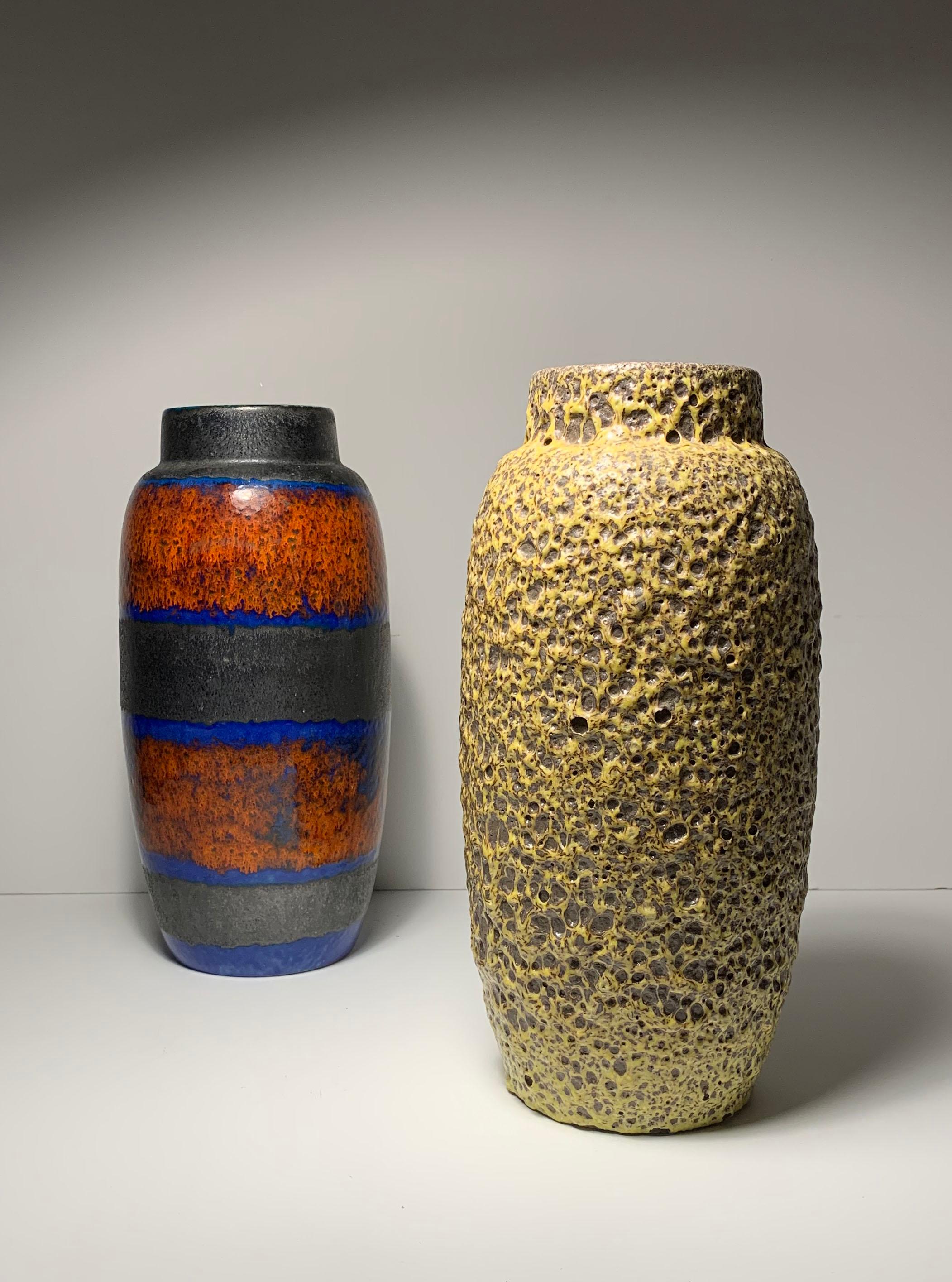 German Large Scheurich Ceramic Vase For Sale