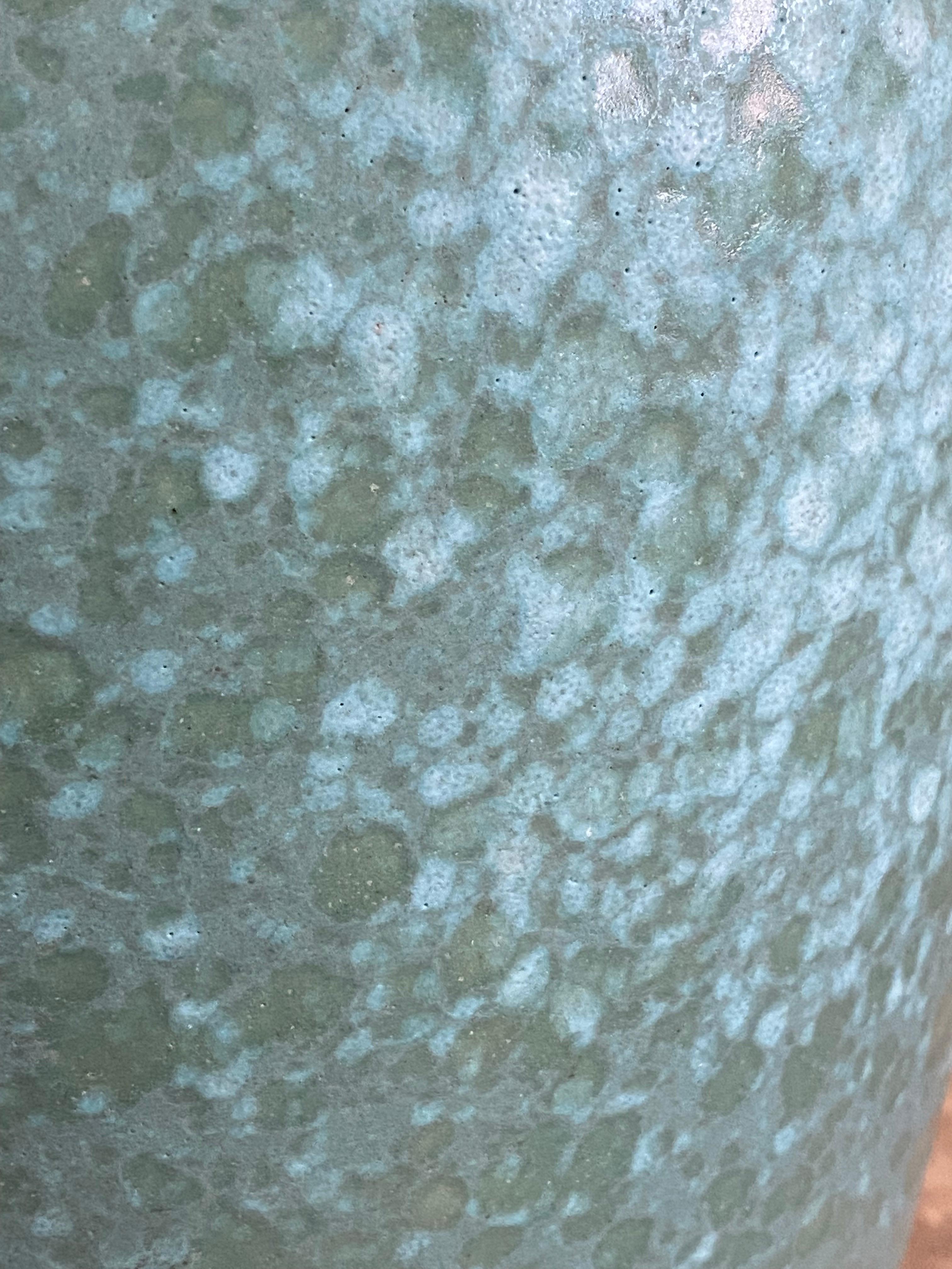 Large Scheurich West Germany Speckled Art Pottery Vase 1