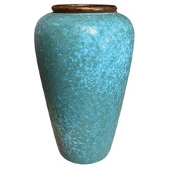 Large Scheurich West Germany Speckled Art Pottery Vase