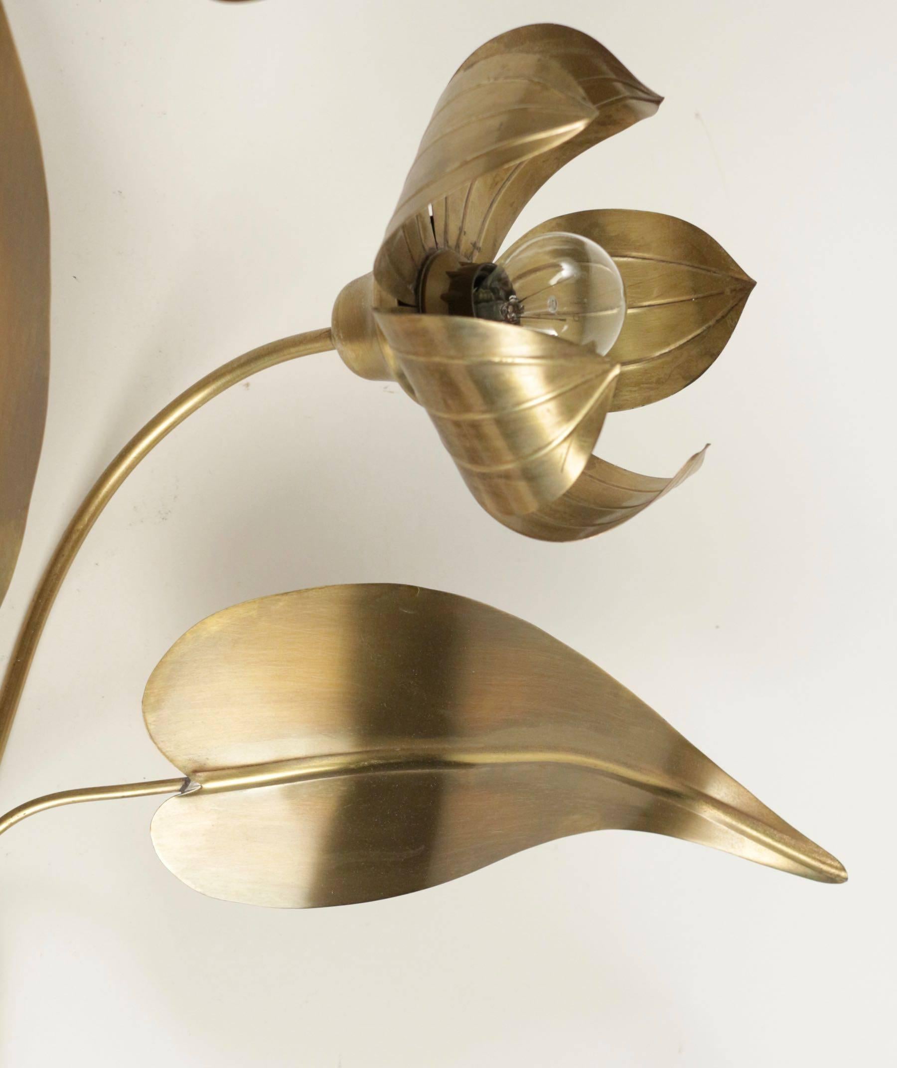 1960 Large Sconce Bouquet of Flowers, Maison FlorArt In Good Condition For Sale In Saint-Ouen, FR