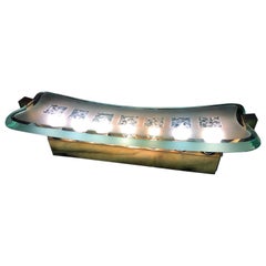 Large Sconce Max Ingrand for Fontana Arte, Model 1568, circa 1955