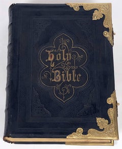 Large Scottish Holy Bible with Clasps from the 19th Century