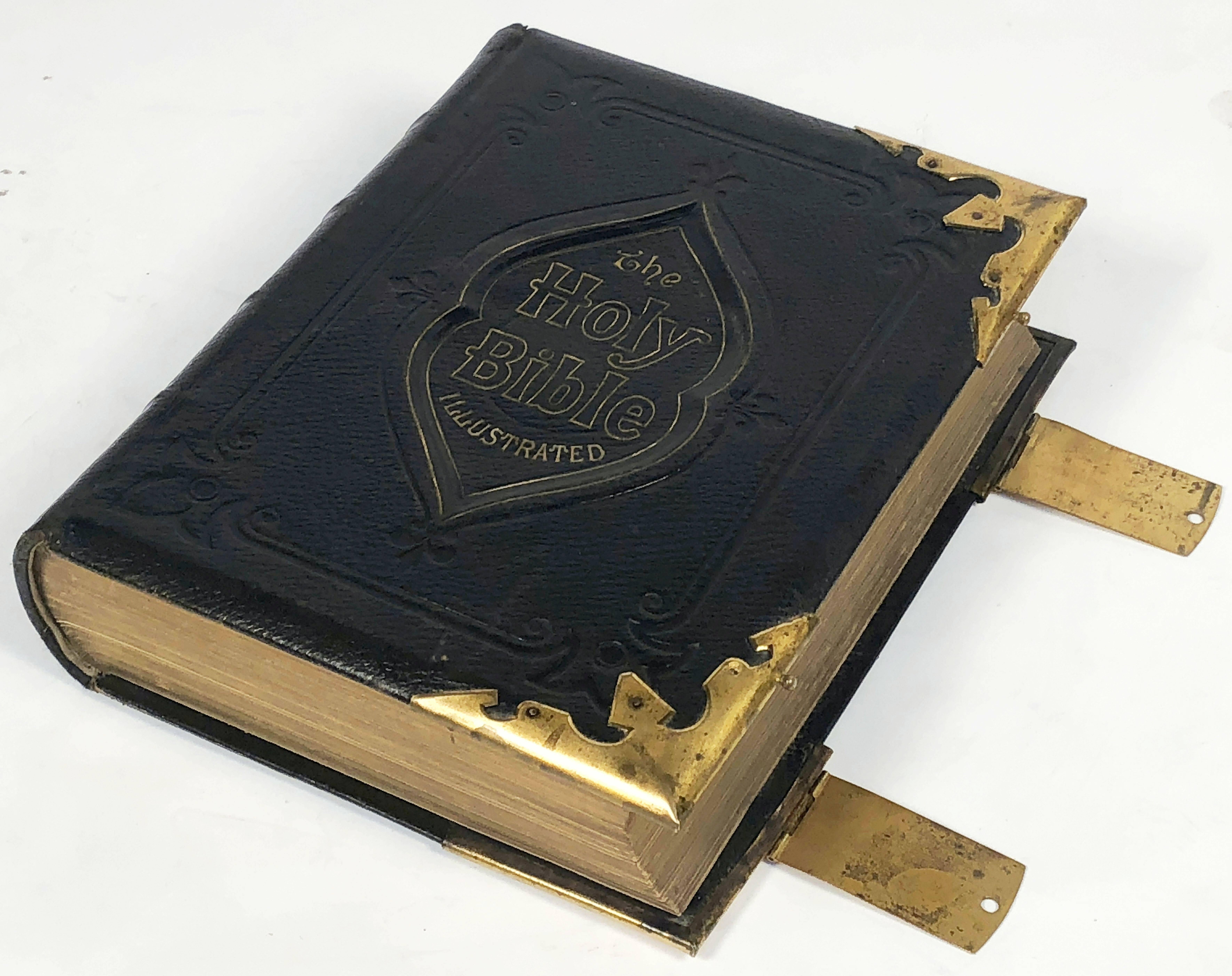 old bible with metal clasps