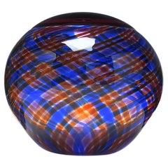 Large Scottish Tartan Glass "Clanonball" by Mike Hunter 2016