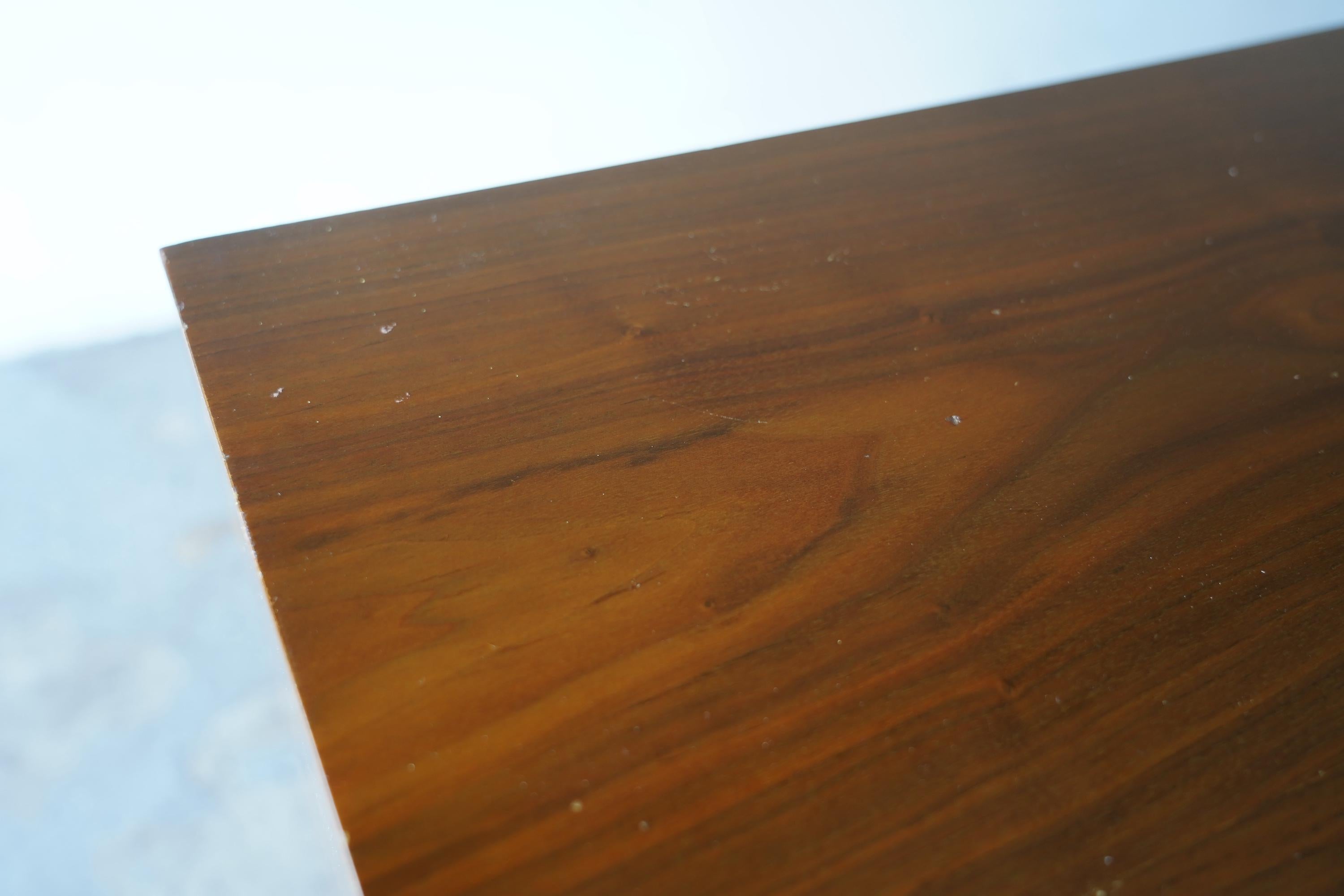 Large  Sculpted Walnut Mid-Century Modern Credenza For Sale 15