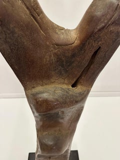 Large Sculptural African Dogan Ladder