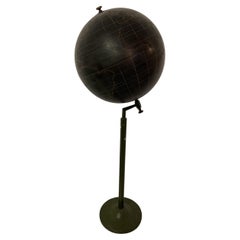 Vintage Large Sculptural Belgian Globe Floor Stand 1950s